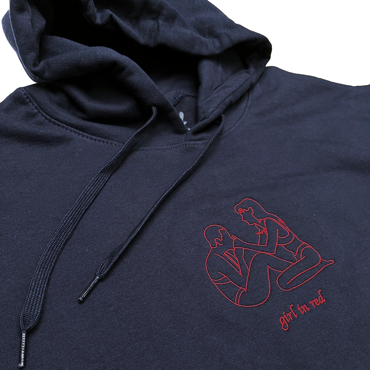 GIRL IN RED DRAWING HOODIE