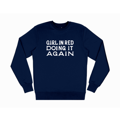 Doing It Again Logo Blue Sweater