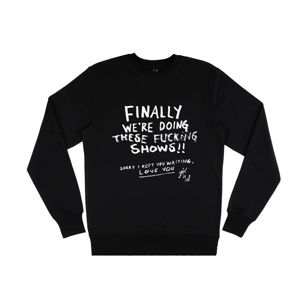 Girl In Red Tour Black Crewneck